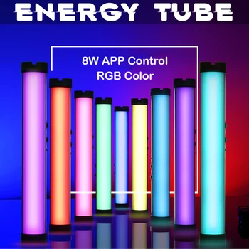 YC Cibuľa Energie Trubice LED RGB Osvetlenia Nastaviteľná Teplota Farieb 3200K-6200K Mobilné App Stick Control Mäkké Fotografie Osvetlenie