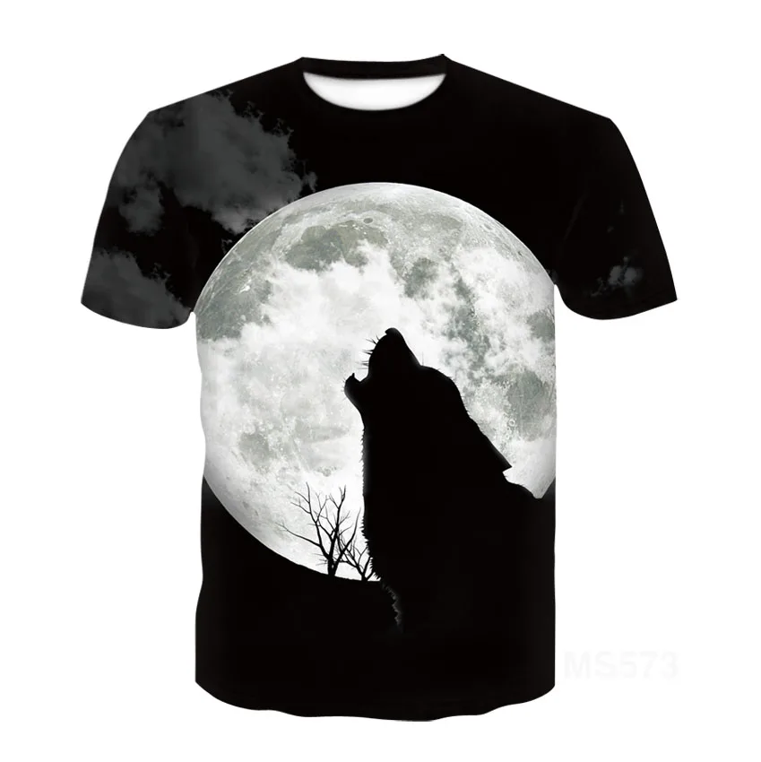 Nové wolf 3D vytlačené T-shirt-pánskej a dámskej módy hip hop krátke rukávy-cool zviera tlače-letné bežné tee top