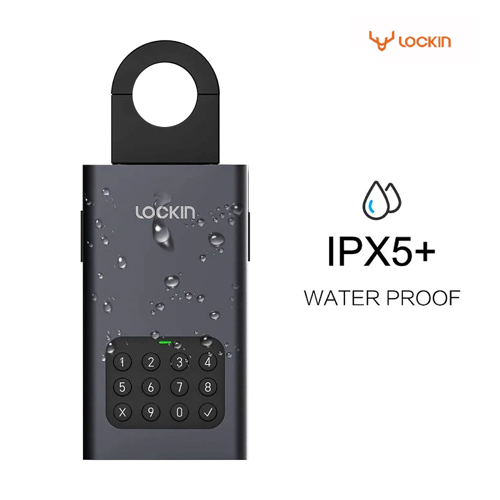 Xiao Lockin Smart Key Skladovanie Zámok Box BT Bezdrôtové Heslo Zadajte Bezpečné Zliatiny BOX IPX5 Vodotesný Pre tuya APLIKÁCIU Diaľkové Ovládanie