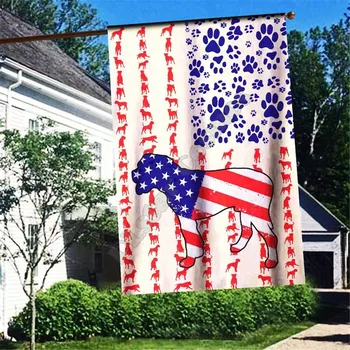 Americký Pitbull Vlajka 3D Full Tlač, Záhrada Vlajky Zavesené Dom Dekorácie obojstranná Tlač
