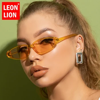 LeonLion 2021 Vintage Cat Eye Ženy slnečné Okuliare Malé Cateye Slnečné Okuliare Ženy Muži Ženy UV400 Objektív Módne Okuliare Okuliare