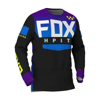 2021 mužské Zjazdové Dresy Hpit Fox Horský Bicykel MTB Košele Offroad DH Motocykel Jersey Motocross Sportwear Oblečenie FXR Bicykli