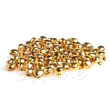 100pc zvončekom Šperky, Prívesky 6 mm Perličiek Nálezy Zlata Zmiešané Farby Svadobné Plavidlá
