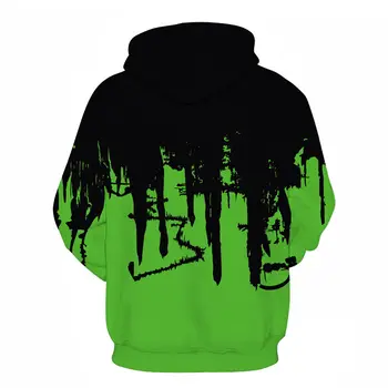 Móda Atrament maľovanie muž hoodies 3d tlač Mikina Voľné Mužov oblečenie bežné Farebné mikiny mužov nadrozmerné mikina s kapucňou v pohode Hoody