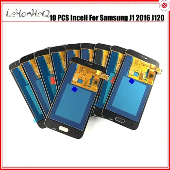 10 Ks/veľa Incell J120 LCD Samsung Galaxy J1 2016 J120 J120f LCD Displej Dotykový Displej Digitalizátorom. Montáž