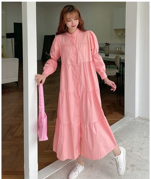 Moslimské Skladaný Arabských Šaty Maxi Abaya Voľné Hidžáb Cardigan Kimono Dlhé Šaty, Mubarak Vestidos Eid Ramadánu Islamskej Femme Djellaba