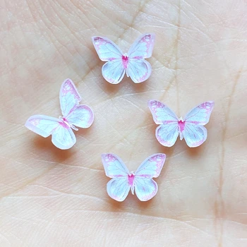20Pcs Kawaii Roztomilé Farebné Mini 3D Butterfly Živice Cabochons Scrapbooking DIY Šperky Plavidlá, Dekorácie Accessorie K58