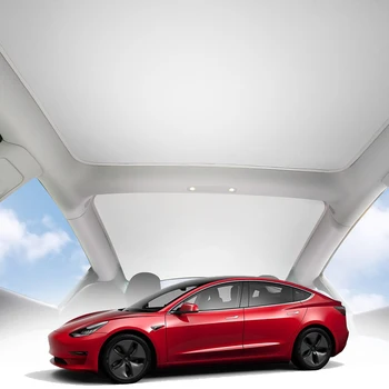 Pre Tesla Model 3 2021 Ochranným Krytom Jednoduchá Montáž Blokovať Svetlo Vychladnúť Okno Oka Vlastné Skladací Záves