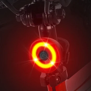 Bicykel zadné Svetlo, Požičovňa Baterka Ultra Svetlé Zadné Brzdy USB Nabíjateľné Bezpečnostné zadné svetlo Nepremokavé Cestná Cyklistika Svetlá Červená