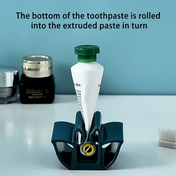 1Pcs Koľajových Držiteľ Manuálna zubná pasta Dávkovač zubná pasta Trubice Squeezer Prenosné opätovné použitie Multi Účel ABS Kúpeľňových Doplnkov