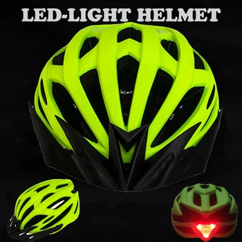 LED Svetlo na Bicykli Helmu Ultralight EPS+PC Kryt MTB, Road Cyklistické Prilby Integrally-Mold Cyklistické Prilby UNISEX Bezpečne Spp