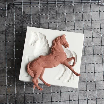 Kôň Čokoláda Silikónové Formy Candy Formy Sušienky Plesne Fondant Cake Decoration DIY Pečenie Nástroje