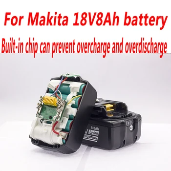 Kompatibilné s Makita BL1840 Profesionálne Batérie 18V 8000mAH, Pre Akumulátorové Náradie BL1850 BL1860 BL1830 BL1815 Batérie