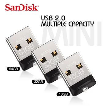 Pôvodné SanDisk CZ33 USB flash disk Pero Disk 16GB 32GB 64GB 128 GB USB 2.0, memory stick U Disku Kľúč kl ' úč pre PC