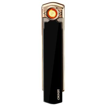 Ultra Tenká Plazmový Nabíjateľná Ľahšie USB Cyklus Elektronické Indukčného Ohrevu Drôtu Volfrámu Ľahšie Kovové Cigariet Vetru