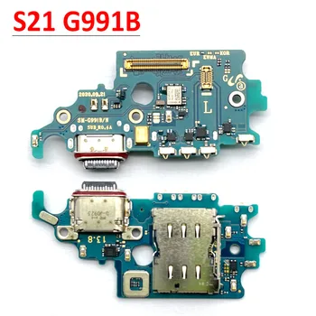 Pôvodný Pre Samsung S21 Plus Ultra G991U G991B G991N G996B G998U G998B G998N Konektor USB Nabíjací Port Flex Kábel Mikrofónu Rada