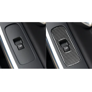 Pre Volvo S60, V60 XC60 2010-2018 Interiérové Dvere Okna Zdvíhacie Prepínač Rám, Kryt Príslušenstvo karbónová Nálepka Auto Styling