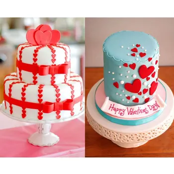 3Pc/súbor Srdce Fondant Piest Sada Valentines Láska Cukru Plavidlá Cake Zdobenie Pečiva