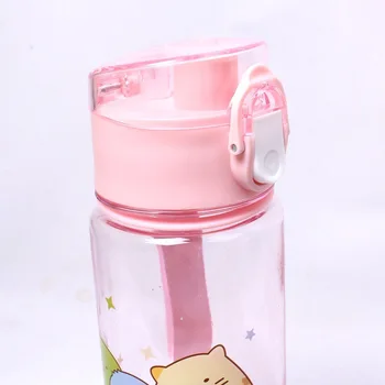 550ml Cartoon Sumikko Gurashi Rohu Bio Tvorivé Študentské Cestovné Prenosné Fľaše Vody Móda Tlačené Plastové Šport vodné Pohár