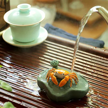 Kreatívne krab zmena farby čaj pet yixing zisha fialová hliny domáce dekorácie fialový kamienok čaj hrať dom otepľovanie darček na predaj