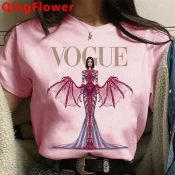 Vogue Princezná t-shirt ženy estetické grafické tees ženy biele tričko retro tričko t-shirt ulzzang
