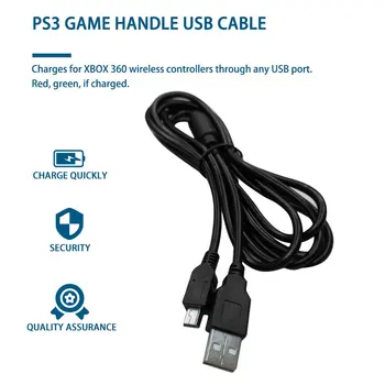 1.8 M USB Nabíjací Kábel Bezdrôtový Gamepad Nabíjačka, Dátový Kábel Pre PS3 Regulátor Pripojiť Počítač, Prehrávanie A Nabíjanie