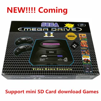 Nový Príchod 16 bit SEGA MD 2 Video Herné konzoly pre Pôvodnej SEGA hry kazety Voliteľné 138 v 1,196 v 1 klasická hra