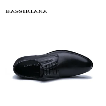 Bassiriana 2020 jar nové pánske topánky čierne kožené klasické formálne pánske topánky pohodlné doprava zadarmo