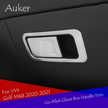 Auto co-pilot Skladovanie Rukavice Box Rukoväť Rám Nálepky Auto Kryt Styling 2ks/Set Pre VW Golf 8 MK8 2020 2021 Príslušenstvo