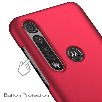 Pre Moto G8 Plus Prípade farbou Pevného PC Matný Ochranné Telefón Prípad pre Motorola Moto G8 Hrať Jeden Makro Zadný Kryt Plášťa