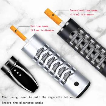 USB Nabíjanie, Ochrana Životného prostredia Vetru Ľahšie Anti-Popol Lenivý Cigariet Držiteľ Malé Príslušenstvo, Ktoré Vám Nesmie Klesnúť Smok
