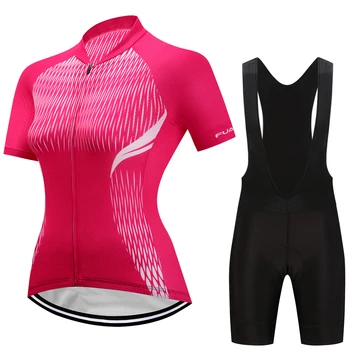 Pro Team Cyklistický Dres Nastaviť Ženy Letné Cyklistické Oblečenie MTB Ropa Ciclismo Požičovňa Uniforme Maillot Rýchle Suché 5D Pad