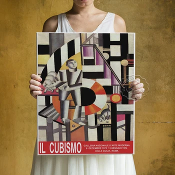 Cubismo Ročníka Talianskej Výstave Plagát, Galleria Nazionale D ' Arte Mdderna Maľovanie, Modernistické Lithograph 
