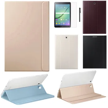 Kožené Prípad Tabletu Samsung Galaxy Tab S2 9.7 Palca Ochranné puzdro SM-T810 SM-T815 Fundas Coque Zahŕňa Shell Skladanie