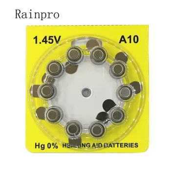 Rainpro 50PCS/VEĽA A10 10 PR70 Zinok Vzduchu batérie pre vnútorné-ear typ sluchadla.