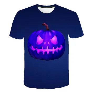 2020 Ghost Cartoon t shirt Halloween t-shirt Deti Pre Chlapcov Roztomilý Vtipné Krátke Rukávy Letné detské Oblečenie O-Krku Topy