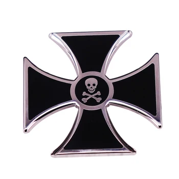 Nemecko Železný Kríž Odznak Smrti Kostra Brošňa Vojenské Šperky