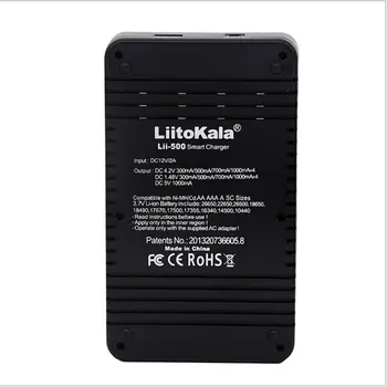 Liitokala Lii-500 18650 LCD Displej Nabíjačku 26650 21700 14500 10440 4 Sloty NiMH a li-ion Smart Univerzálna Nabíjačka Batérií
