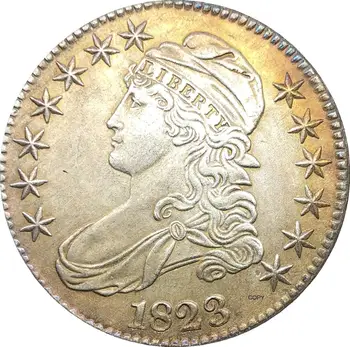 1823 Spojené Štáty 50 Centov ½ Dolár Slobody Eagle Obmedzené Poprsie Pol Dolára Cupronickel Á Biela Strieborná Kópiu Mince