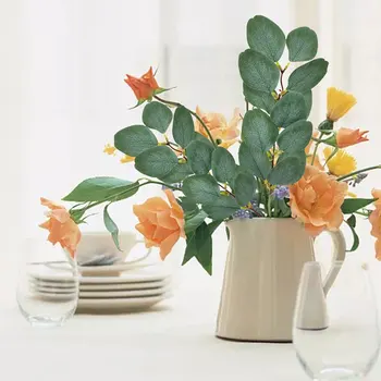 6PCS DIY Eukalyptu Dekoratívne Veniec Kvet Usporiadanie