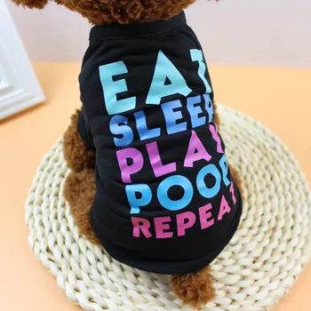 Letné Psa Hoodies Psie Oblečenie Polyester tričko Šteňa Kostým Pre Malých Psov Fashion Šteňa Psa Oblečenie Yorkie Chihuahua