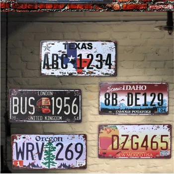 USA Auto Kovové špz Vintage Domova Tin Znamenie, Bar, Pub Garáž Dekoratívne Kovové Prihlásiť Maľovanie Doska Plagát Bar Stenu