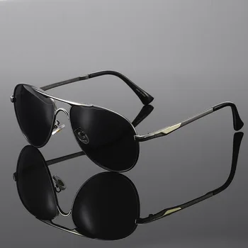 DJXFZLO Klasické Pilot Polarizované slnečné Okuliare Muži Móda Kovové Slnečné Okuliare Ženy Čierne Jazdy Okuliare Okuliare UV400