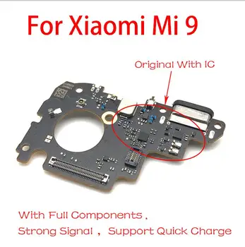 Originálne USB Nabíjací Port Konektor S Mikrofónom Flex Kábel Pre Xiao Mi 6 Ch 8 Lite Pro Mi 9 9T CC9 Mi 8 9 Se Poco X3 Pro