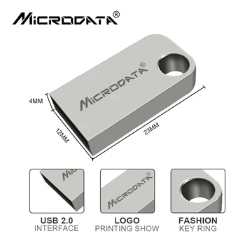 Nové mini USB Flash Super drobné Pero disk 128 GB 64 GB 32 GB, 16 GB 8 GB kl ' úč Nepremokavé Pamäťový kľúč USB, pre pc/notebook