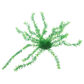 40 cm Plastové Zelené Listy Podvodné Rastliny, Dekorácie pre Ryby Nádrž Akvárium