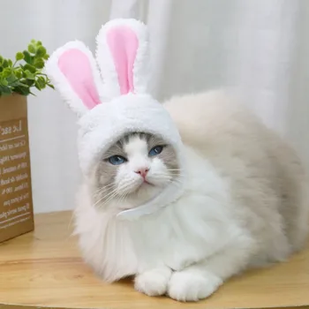 Mačky Psy Klobúk Zábavné Veľkonočné Luxusný Kostým Veľkonočné Spp Bunny Headdress Králik Klobúk S Ušami
