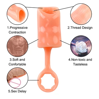 Dospelí Produkty Penis Krúžok Oneskorenie Ejakulácie Muž masturbácia Predkožky Oprava Sexuálne Hračky pre Človeka TPE Penis Krúžok
