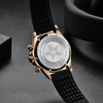 2021 Nové PAGANI DIZAJN Mužov Quartz Hodinky Japonsko VK63 Hodiny Automatický Dátum Mužov Luxusné Chronograf 100m Vodotesné náramkové hodinky
