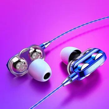 2021 Najnovšie 6D Káblové Stereo Slúchadlá s Vysokou Bass Music Headset Stereo In-Ear Športové Slúchadlá Pre Huawei Samsung Xiao Slúchadlá